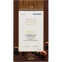 Korres Arganolie geavanceerde haarkleuring Golden / Honey Blonde / honingblond goud 7.3 Haarkleur 1 st