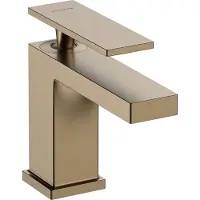Hansgrohe Tecturis E - Wastafelkraan - Ééngreeps bediening - CoolStart energiebesparend - Zonder waste - 80mm maat - Brushed Bronze
