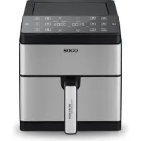 Sogo Advanced 1700 Airfryer 6 l 1700 W Zwart, RVS