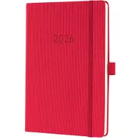 Sigel weekagenda 2026 Conceptum - formaat A5 - rood - hardcover - SI-C2664
