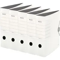 Leitz kwaliteitsordner SOLID, A4, rugbreedte 82 mm, 5 stuks, wit