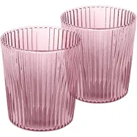 Paveau Broome - Ribbed Elegance Waterglas - Duurzaam Borosilicaatglas - 2 stuks