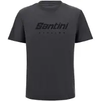 Santini - Coloured Branded T-Shirt - T-shirt XL, grijs