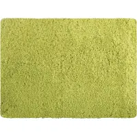 MSV Badkamerkleedje/badmat tapijt - voor de vloer - appelgroen - 50 x 70 cm - langharig - Badmatjes