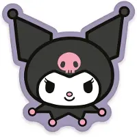 Herding Sanrio Pillow Kuromi Face 36 cm Kussens