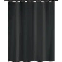 MSV Douchegordijn Polyester 120x200cm Zwart