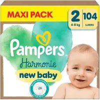 Pampers Harmonie Luiers Maat 2 (4-8kg) 104 Stuks