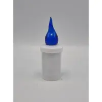 Subito Led kaars - S5 - Blauw - 1440 branduren - Inclusief batterijen - Flikkerend vlam - Grafkaars - Graflichtje - Herdenkingslicht