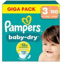 Pampers Gigapakken voor 36.50: Baby-Dry Maat 3 Luiers