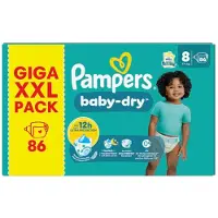 Pampers Gigapakken voor 36.50: Baby-Dry Maat 8 Luiers