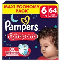 Pampers Maxipakken voor 31.50: Night Pants Maat 6 Luierbroekjes