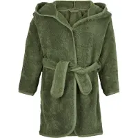 Pippi Baby Badjas - Deep Lichen Green m. Draak - - 74/80 - Badjassen