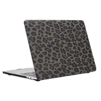 Selencia Sabi Laptop Cover Panterprint voor de Apple MacBook Pro 16 inch (2021 / 2023 M3 / 2024 M4 / 2026 M5) - Midnight Black