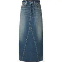 Levi's Rok 'Long Skirt' blauw denim