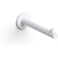 Clou Kaldur toiletrolhouder, recht, zonder klep, mat wit