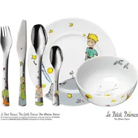 WMF kinderservies - Set 6-delig De Kleine Prins Cromargan 1810 RVS Geborsteld Geschikt vanaf 3 jaar