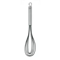 Rösle Pangarde - Siliconen - 8 Draden - 27 cm - Zwart