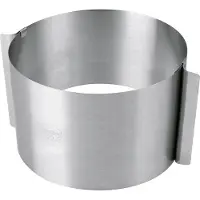 Dr Oetker Professionele taartring Ø 16 - 30 cm Hoogte 15 cm, Bakblik, Zilver