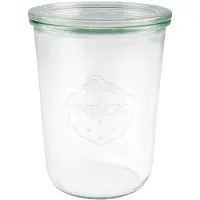 Weck Stort Glas (850ml) 3/4L 6 Stuks Transparant transparant Glas Weckpot