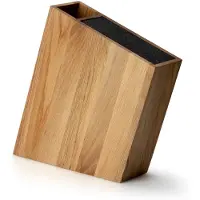 Continenta messenblok, model "m", flexibel, met opbergruimte voor gebruiksvoorwerpen en accessoires, schuin model, eikenhout, 31x8x26 cm, artikelnummer 4151, EAN-code 4017167415109