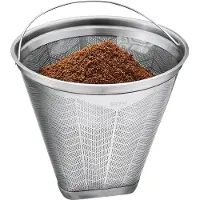 GEFU FLAVO Herbruikbaar Koffiefilter Maat 4 - Permanent Koffiefilter RVS