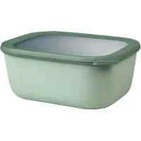 Mepal Cirqul multikom rechthoekig 3000 ml - Nordic sage