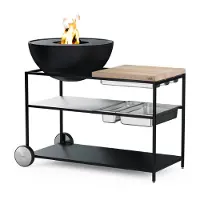 Höfats Buitenkeuken Fire Kitchen with BOWL 70 Plancha Low