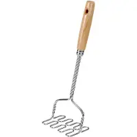 Metaltex - Aardappelstamper - Pureestamper - Houten Greep - 33 cm