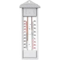 TFA-Dostmann TFA Thermometer min/max kunststof grijs grijs Kunststof