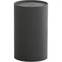 Zeller PRESENT Messerblock Kunststoff mit Borsteneinsatz 18cm Ø11cm schwarz 110749