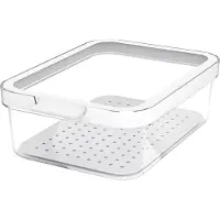 Rotho CAUMA Koelkastorganizer 18.4x13.6x6.2 cm 1.2L Wit/Transparant
