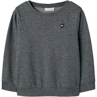 Name it Sweatshirt 'NKMVimo' donkergrijs / zwart / wit