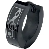 EtNox Oorbel - Music Note - zwart | Maat Standard
