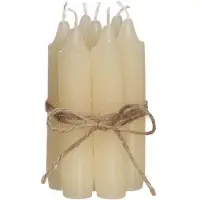 Packlinq Kaarsen taps toelopende crème 11cm hoog (set van 7 stuks)