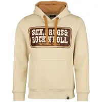 King Kerosin Trui met capuchon - Rock'N'Roll Hoodie - M tot 4XL - voor Mannen - beige | Maat M