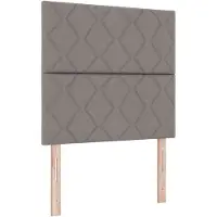vidaXL LED boxspringbed met hoofdeinde, taupe, 120 x 200 cm, gestoffeerd