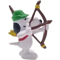 Schleich Robin Hood / Boogschutter Snoopy / Peanuts - speelfiguurtje en taarttopper - - ca. 7 cm