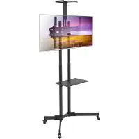 Techly ICA-TR216T Mobiele TV Stand 37-70” tot 50kg verstelbaar 2 planken