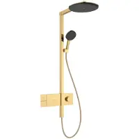 Hansgrohe Raindance Alive S 300 1jet Showerpipe regendoucheset thermostatisch Polished Gold Optic