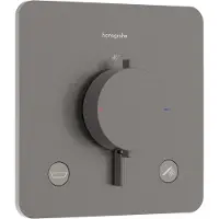 Hansgrohe Ecostat Comfort Q - Inbouwthermostaat - 2 functies - Douche thermostaat - Zekerheidscombinatie EN1717 - Brushed Black Chrome