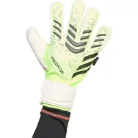 Adidas Predator Match Fingersave Keepershandschoenen Neongeel Wit Zwart