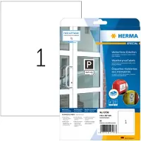Herma 10798 weersbestendige geïmpregneerde etiketten A4 210 x 297 mm (20 etiketten)