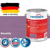 Remmers HK Lazuur 3-in-1 [plus] Blauwlila - Premium Houtbeits voor Buiten | Transparant, Sneldrogend, Oplosmiddelarm | 2,5Liter