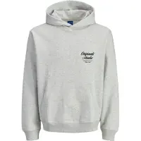 Jack & Jones Sweatshirt 'JORNorrebro' zwart / wit gemêleerd