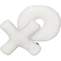 Beliani HESPERIS - Sierkussen set van 2 - Off-white - Teddystof