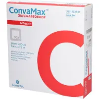 ConvaTec ConvaMax Superabsorber 20x20 cm zelfklevend 10 St Pleister