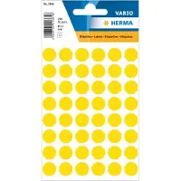 Herma Multipurpose-etiketten, Ø 13 mm, rond geel, permanent hechtend, om met de hand t - 20 stuks