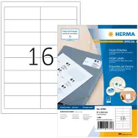 Herma 10780 inkjet-etiketten A4 97 x 33,8 mm wit (1280 etiketten)
