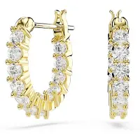 Swarovski Oorbellen 'Matrix' goud / transparant