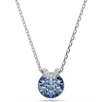 Swarovski - Dames Ketting - Blauw & Zilver